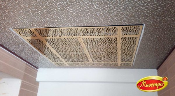 Вентиляционная решетка из латуни со съемными секциями с рисунком «морская галька»,